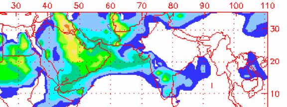 Pakistan-Arabia Dust Cloud