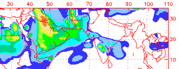 Pakistan-Arabia Dust Cloud