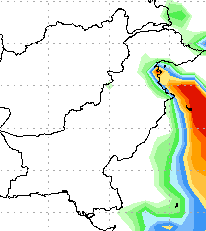 Pakistan rainfall map